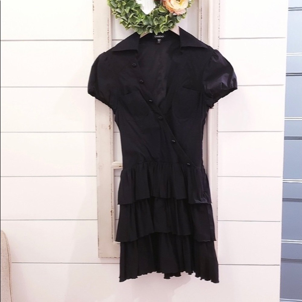 BEBE sexy party dress deep v neck sz8